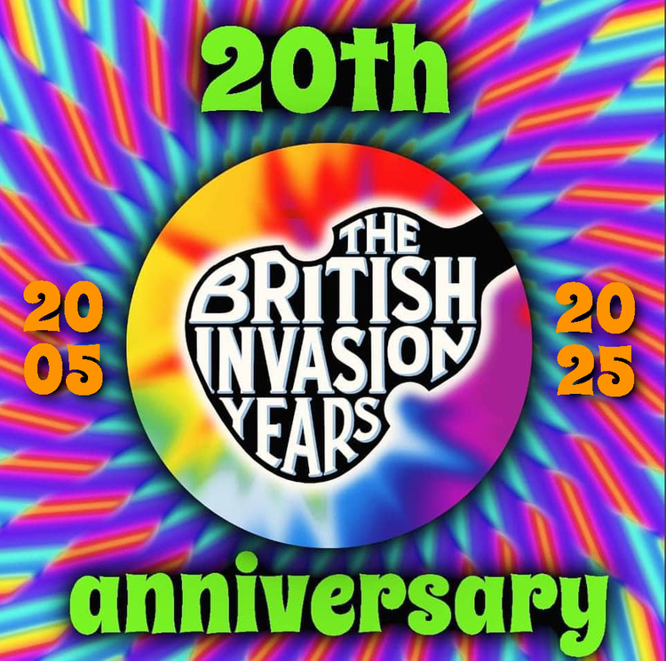 The British Invasion Years 20th anniversary badge, 2005 to 2025