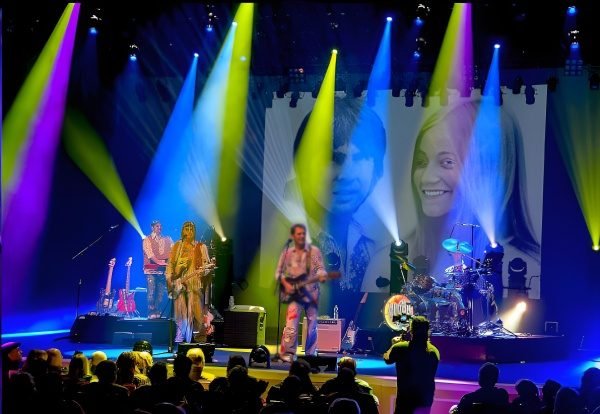The British Invasion Years on stage with period 60s visuals