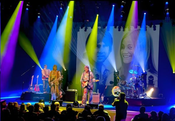The British Invasion Years on stage with period 60s visuals