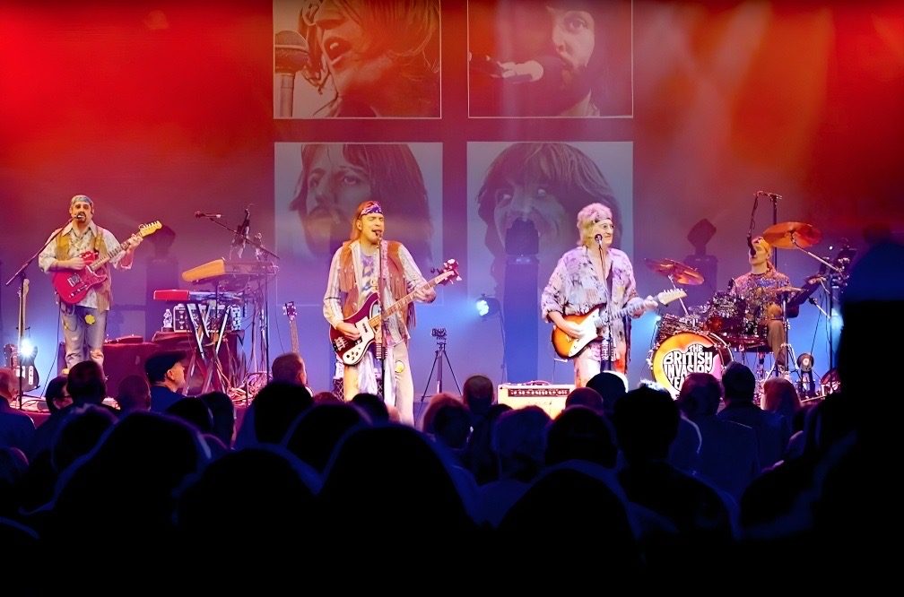 The British Invasion Years with Beatles portrait backdrop